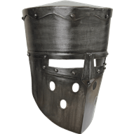 Crusader Helmet - Dark Metal Finish