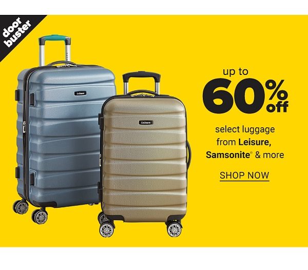 Up to 60% off select Luggage - Shop Now