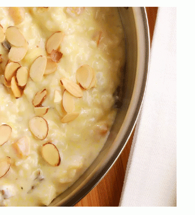 DESSERT RISOTTO WITH DRIED FRUIT & NUTS