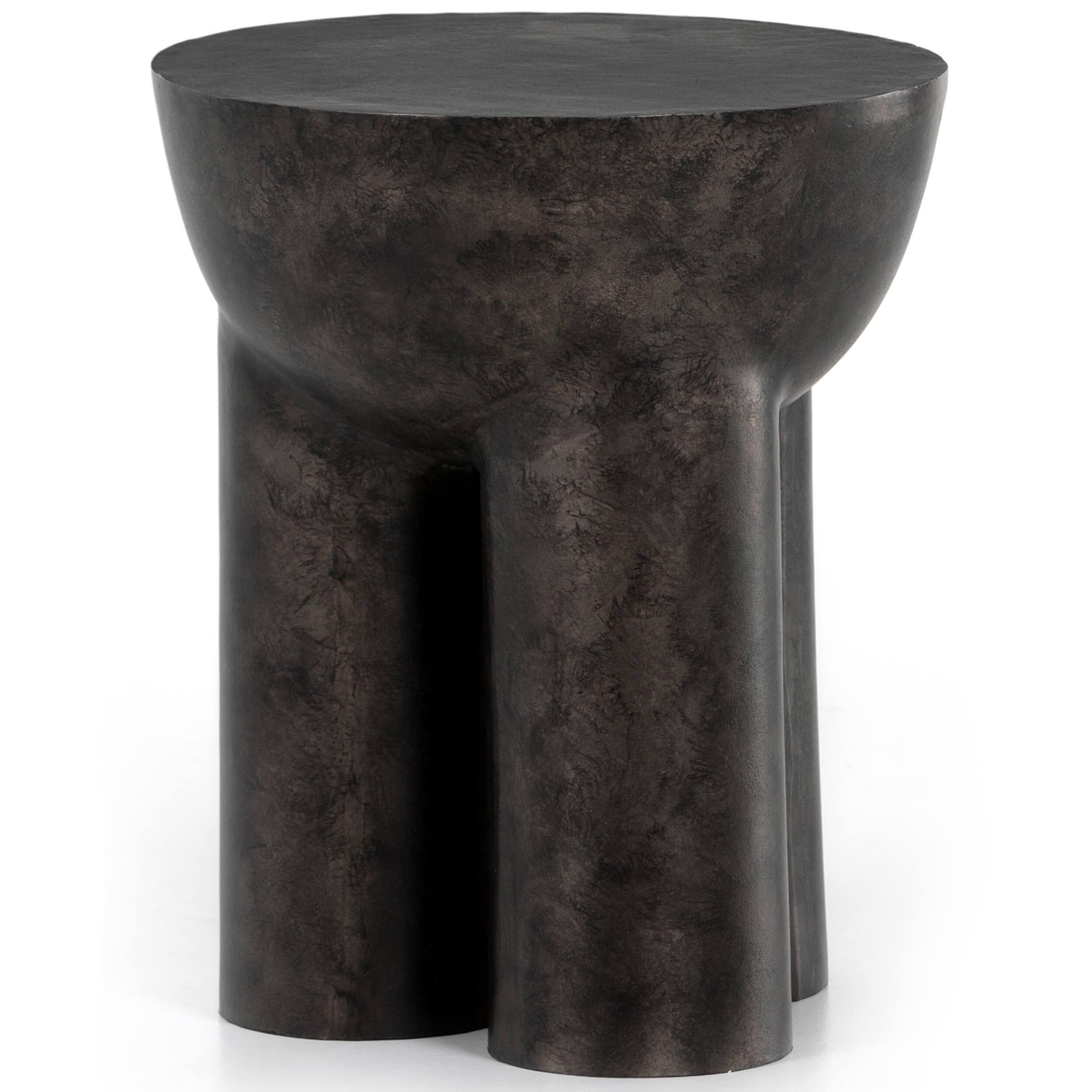 Image of Sante End Table, Raw Black