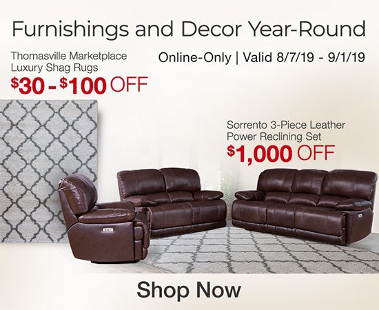 Furniture Savings. Valid 8/7/19 - 9/1/19. Shop Now