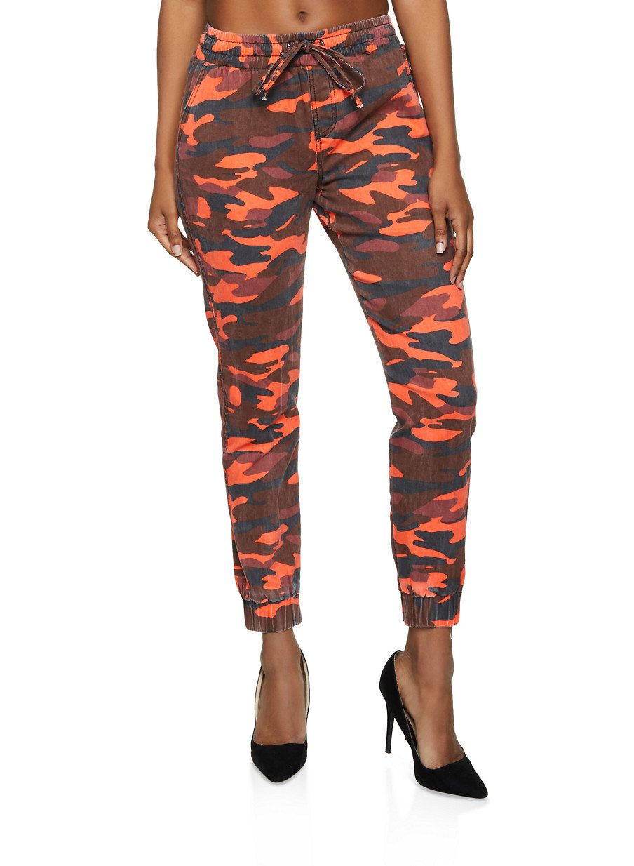 Drawstring Camo Joggers