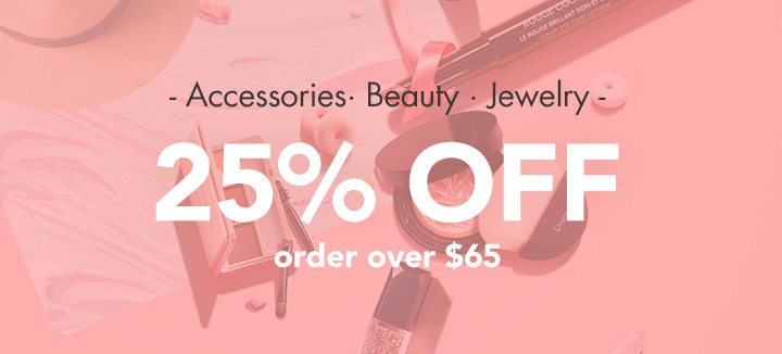 accessories and beauty sale