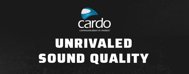 Cardo Unrivaled sound quality 