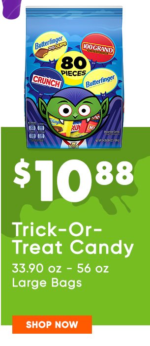 $10.88 Trick-Or-Treat Candy Large Bags