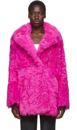 Off-White - Pink Fur Kalgan Coat
