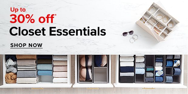 Up to 30% off Closet Essentials ›