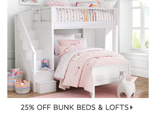 25% OFF BUNK BEDS & LOFTS