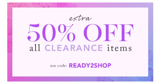 Extra 50% Off All Clearance Items