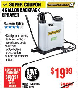 4 gal. Backpack Sprayer