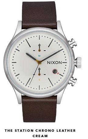 The Station Chrono Leather by Nixon