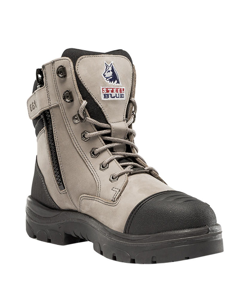 Image of Southern Cross Zip Side Safety Boot - Slate