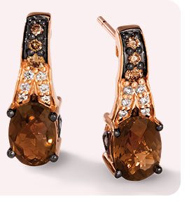 Le Vian Chocolate Quartz Earrings