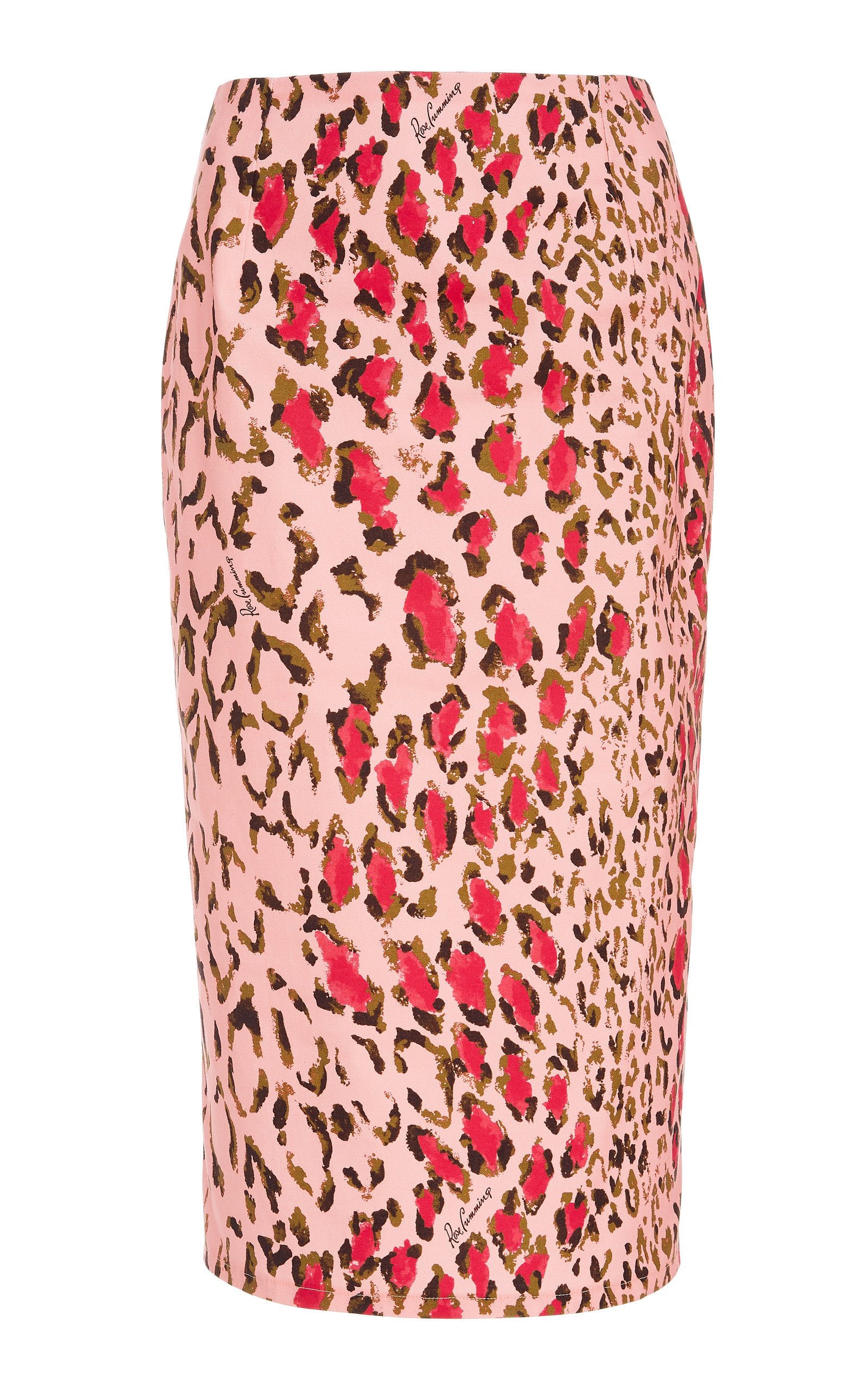 Leopard Print Cotton Pencil Skirt, $890
