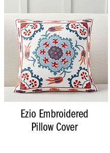 Ezio Embroidered Pillow Cover