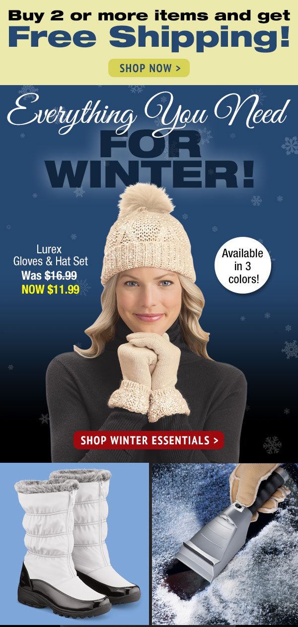 Shop for all your winter essentials!