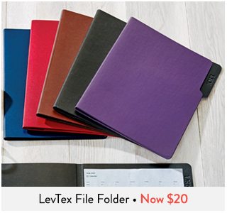 LevTex File Folder with Pocket