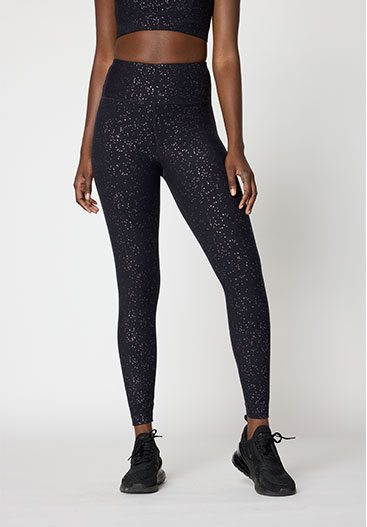 Explore High-Waisted Glitz Print 25" Legging Peached