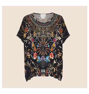 LOOSE FIT ROUND NECK TEE DANCING IN THE DARK