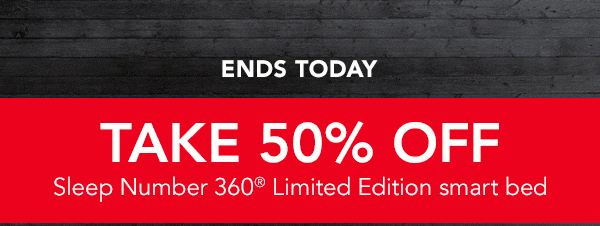 =Take 50% off Limited Edition smart bed | shop now