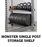 Monster Single Post Storage Shelf