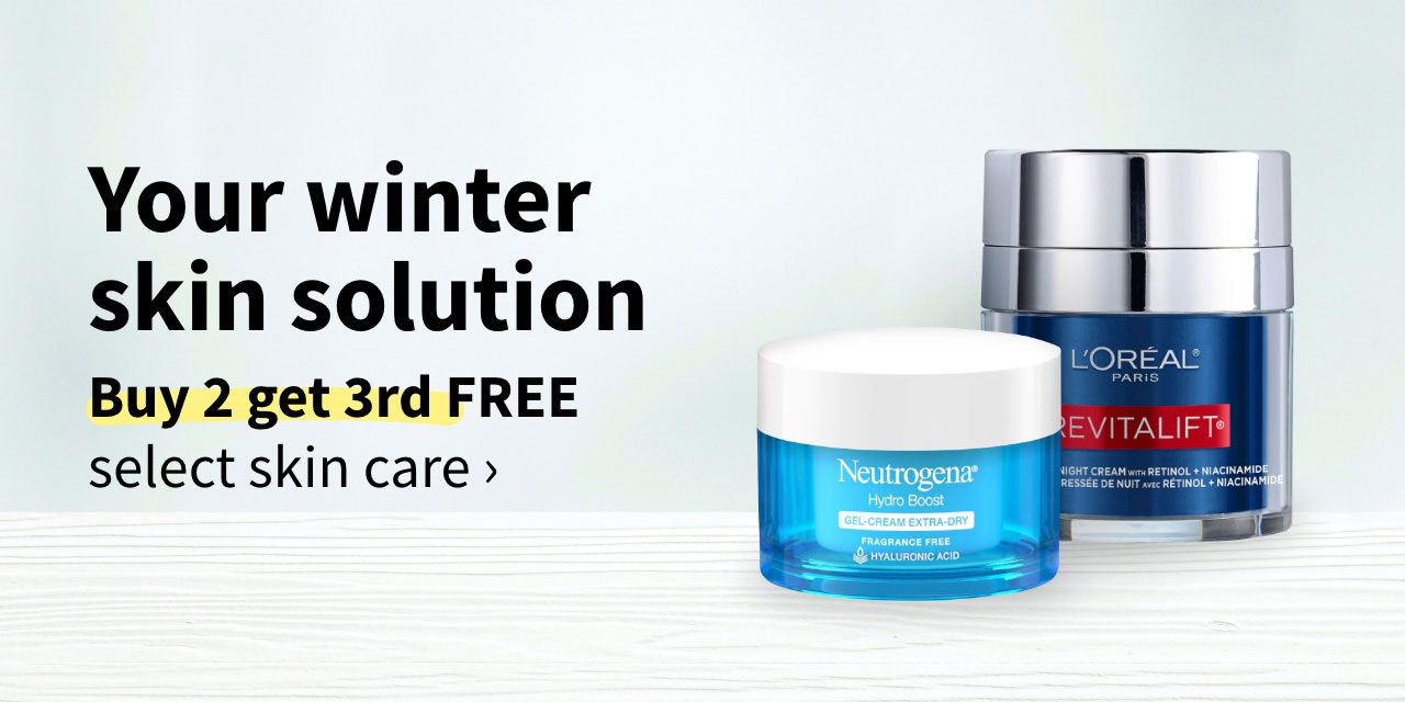 Your winter skin solution. Buy 2 get 3rd FREE select skin care