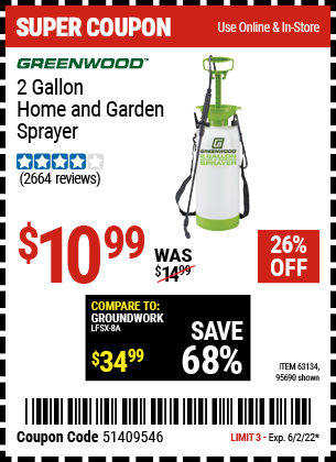 2 gallon Home and Garden Sprayer