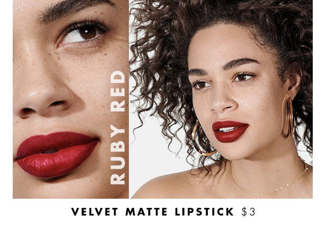 Velvet Matte Lipstick in Ruby Red