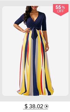 V Neck Half Sleeve Printed Maxi Dress