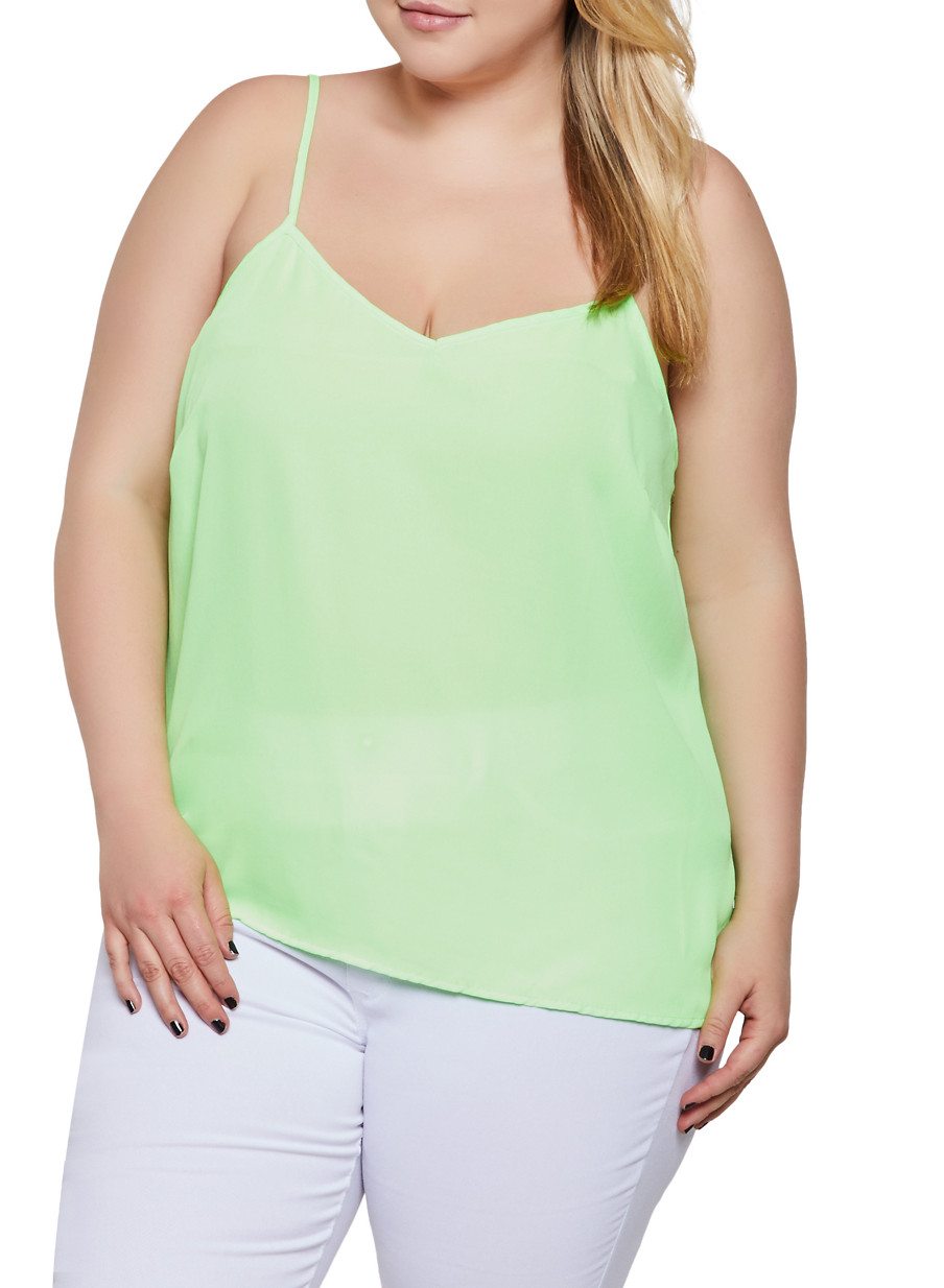 Plus Size V Neck Cami