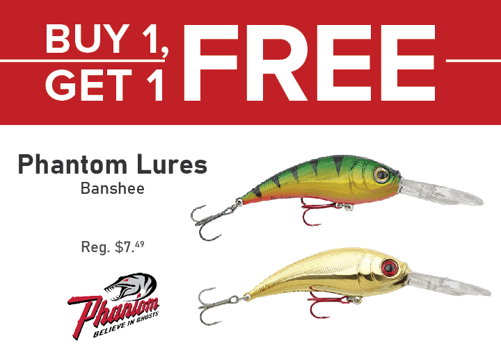 Buy 1, Get 1 FREE on Phantom Lures Banshees!