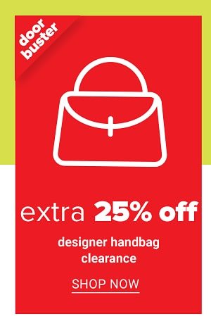 Extra 25% off Designer Handbags Clearance -Shop Now