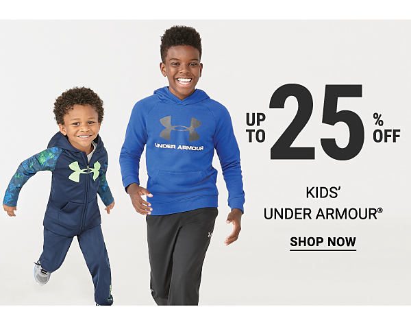 Up to 25% off kids' Under Armour. Shop Now.