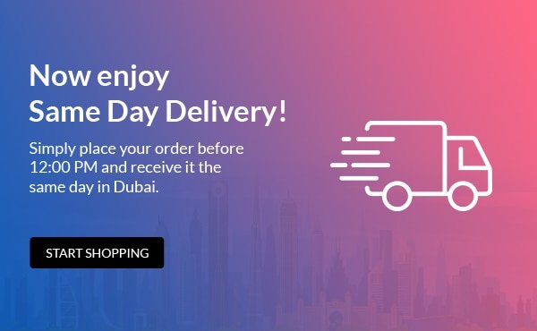 Now enjoy same day delivery! | Start shopping
