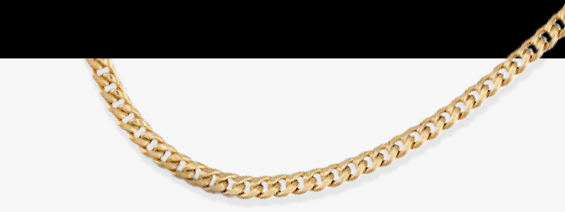 Cuban Chain Necklace Solid 14K Yellow Gold 20''