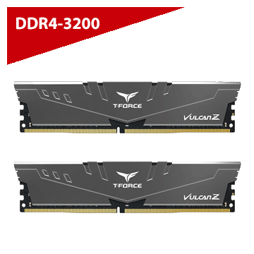 TeamGroup T-FORCE VULCAN Z 16GB (2 x 8GB) DDR4-3200 PC4-25600 CL16 Dual Channel Desktop Memory Kit 