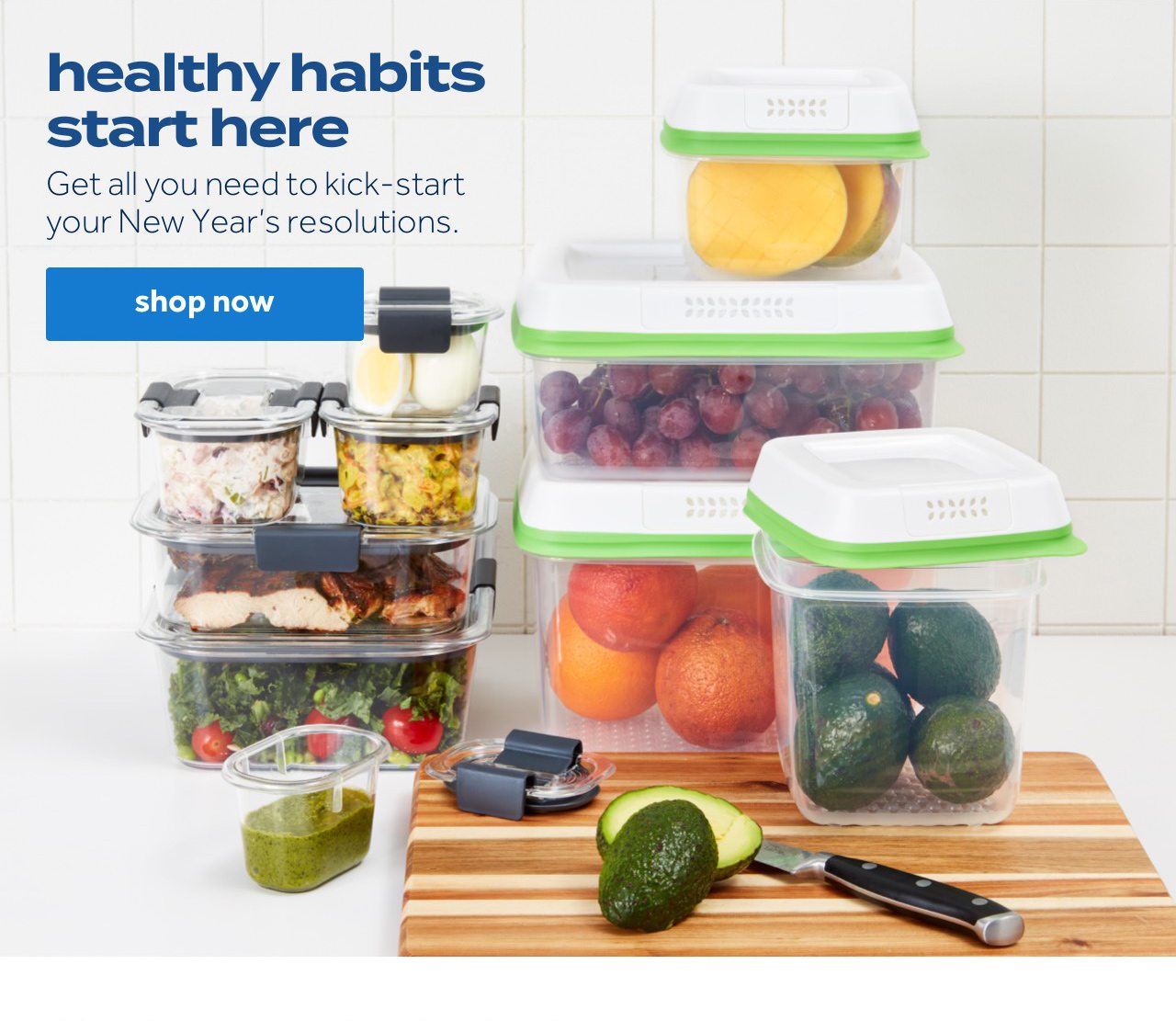 healthy habits start here | Get all you need to kick-start your New Year’s resolutions. | shop now