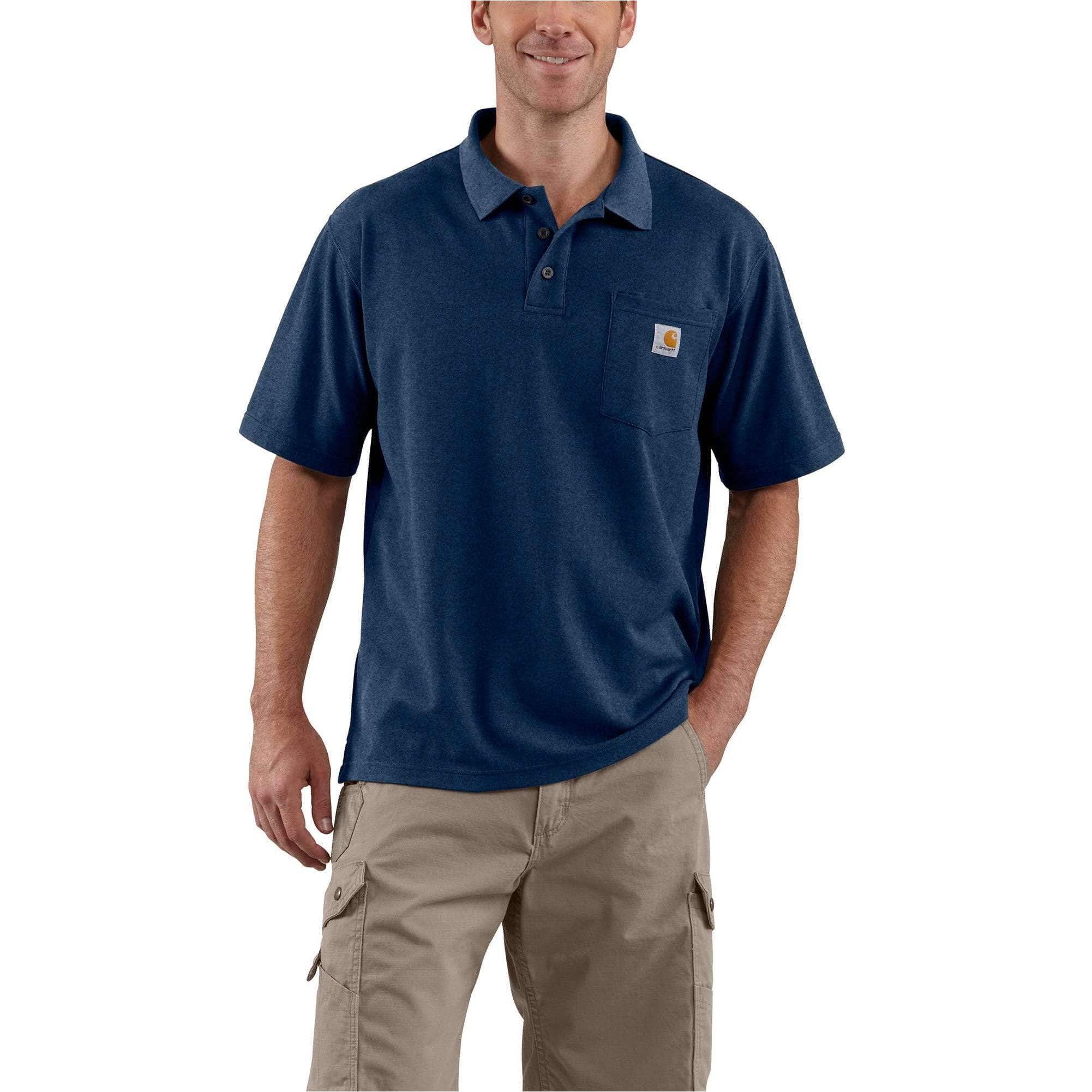 Loose Fit Midweight Short-Sleeve Pocket Polo