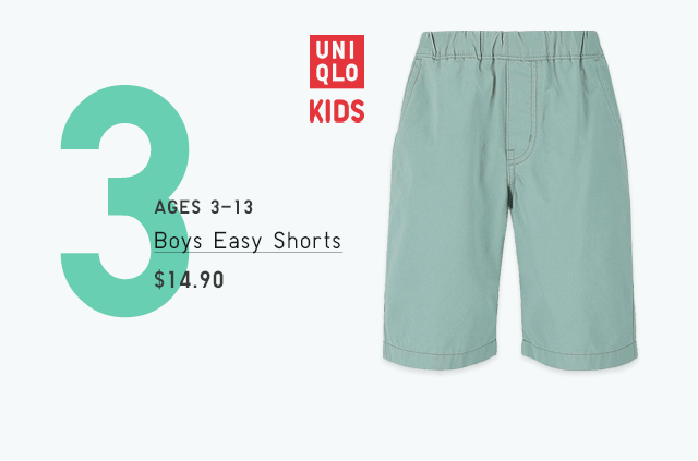 BOYS EASY SHORTS $14.90