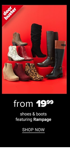 From 19.99 Shoes & Boots feat. Rampage - Shop Now