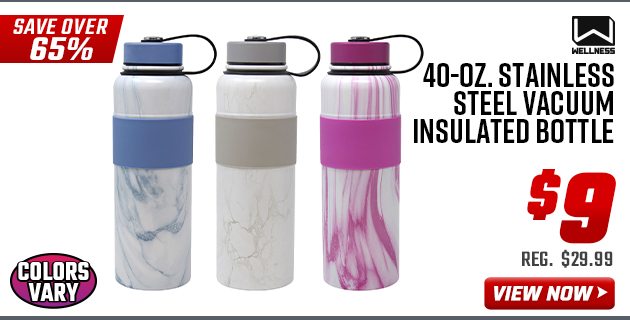 Wellness 40-oz. Stainless Steel Vacuum Insulated Bottle