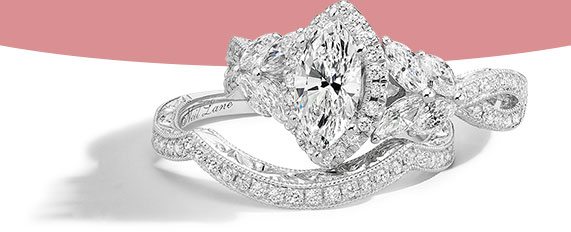 Neil Lane Marquise-Cut Diamond Bridal Set