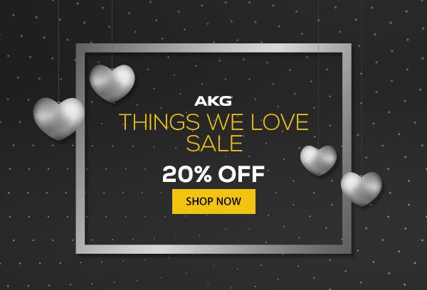 Save 20% on the AKG Things We Love Sale. Shop Now.