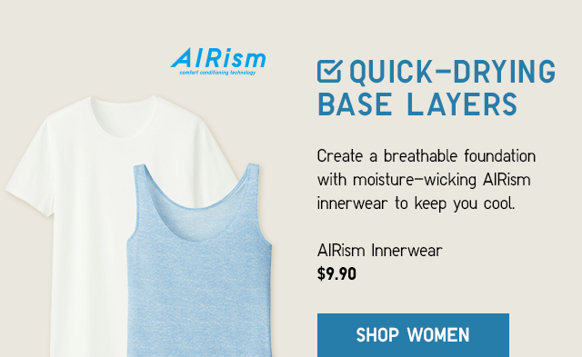 QUICK-DRYING BASE LAYERS - SHOP WOMEN