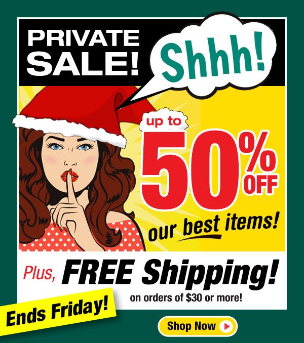 Shop your Private Sale and Discover our Best Items at great discounts!