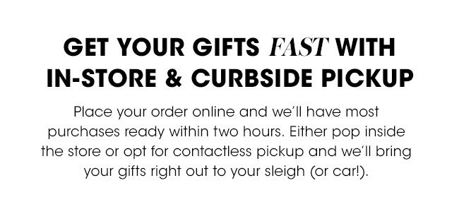 Curbside Pickup! See Stores and Learn More