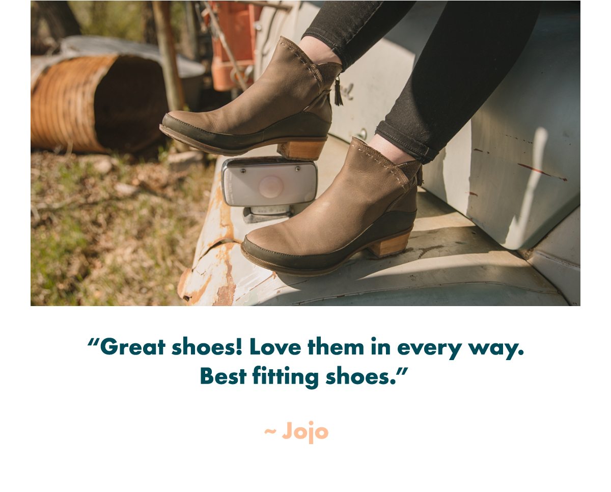 Great shoes! Love them in every way. Best fitting shoes. - Jojo