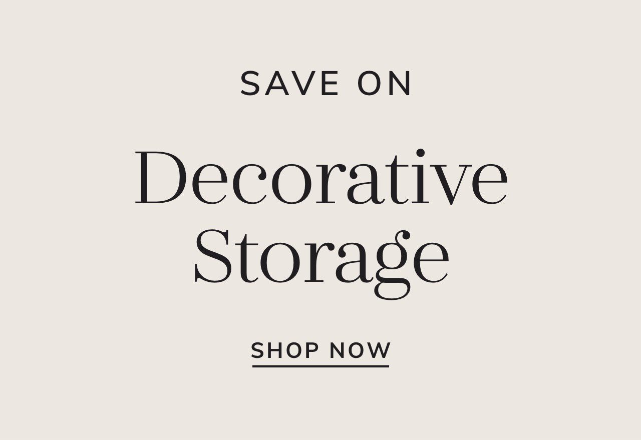 Decorative Storage Sale