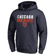 Men's NFL Pro Line by Fanatics Branded Navy Chicago Bears Iconic Collection Fade Out Pullover Hoodie