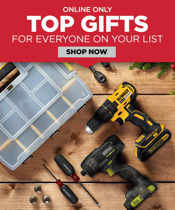 Online Only - TOP Gifts For Everyone on your list - SHOP NOW
